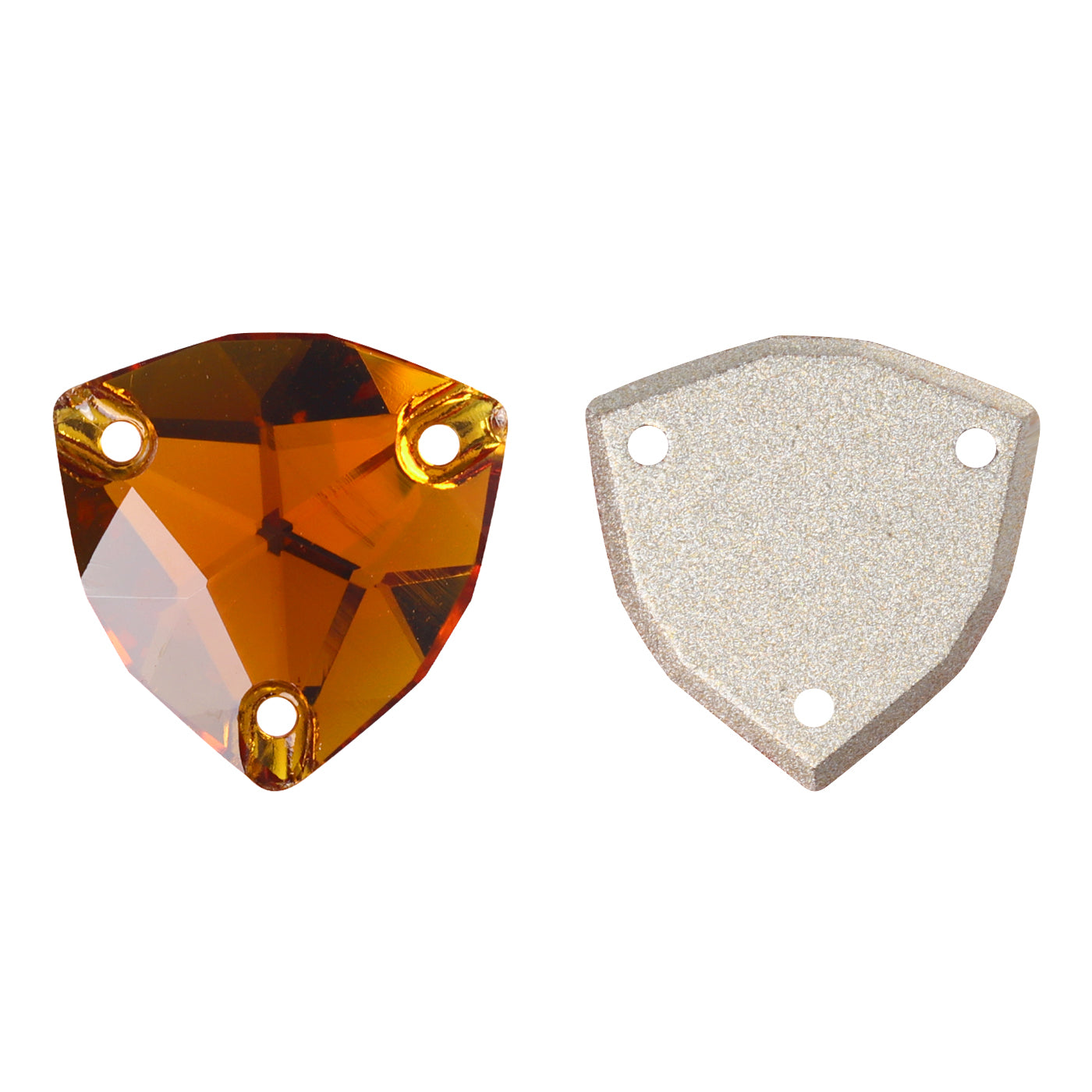 Tangerine Trilliant Shape High Quality Glass Sew-on Rhinestones WholesaleRhinestone Main image