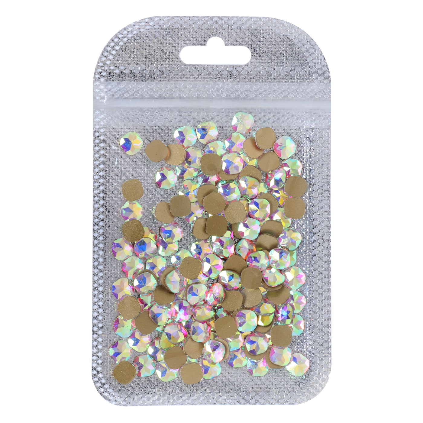 Round Square Shape Crystal AB Flat Back Fancy Rhinestones