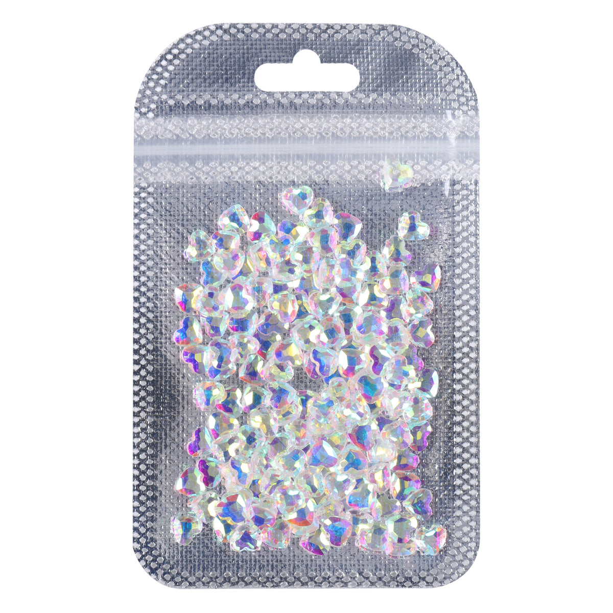 Heart Shape Crystal AB Unfoiled Flat Back Fancy Rhinestones