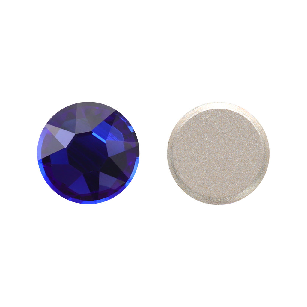 Sapphire XIRIUS Round Shape High Quality Glass Beveled Flat Back Rhinestones WholesaleRhinestone