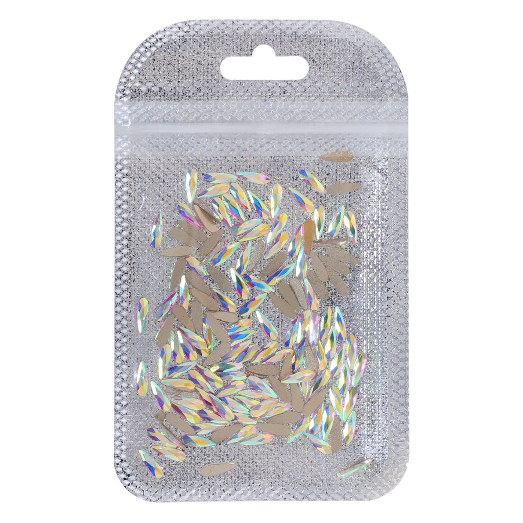 Raindrop Shape Crystal AB Flat Back Fancy Rhinestones WholesaleRhinestone