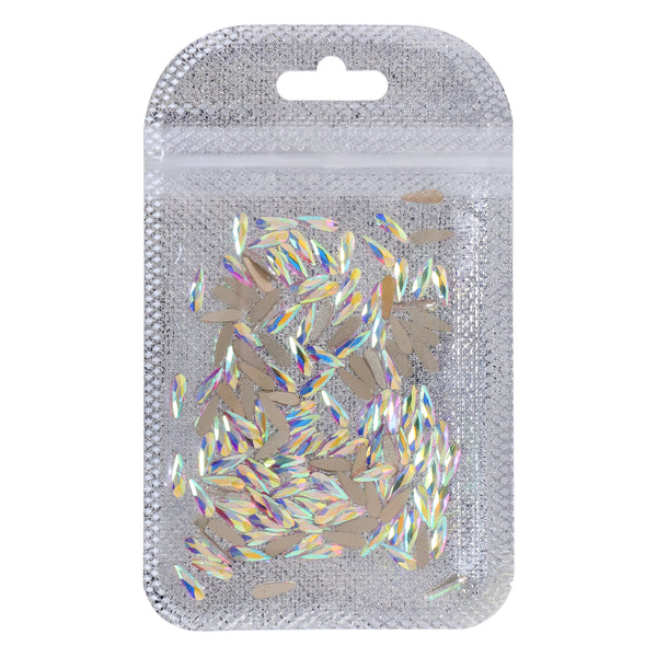 Raindrop Shape Crystal AB Flat Back Fancy Rhinestones WholesaleRhinestone