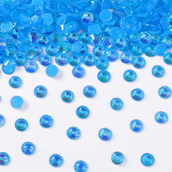 Mocha Shimmer Dk Blue Glass Flat Back Rhinestones WholesaleRhinestone
