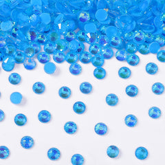 Mocha Shimmer Dk Blue Glass Flat Back Rhinestones WholesaleRhinestone