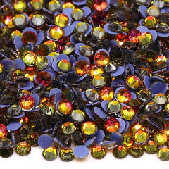 Red Volcano Glass HotFix Rhinestones WholesaleRhinestone