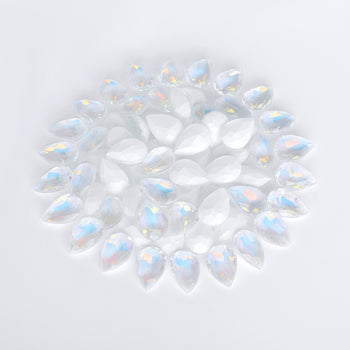 Crystal AM Drop Shape Glass Pointed Back Fancy Rhinestones WholesaleRhinestone