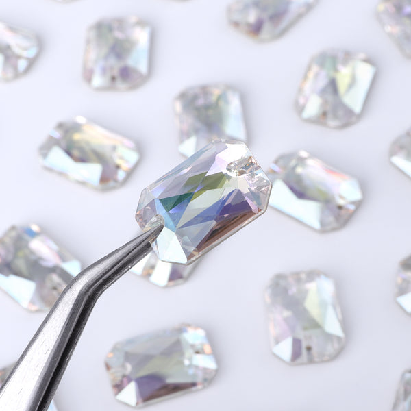 Crystal Transmission Octagon Shape High Quality Glass Sew-on Rhinestones WholesaleRhinestone