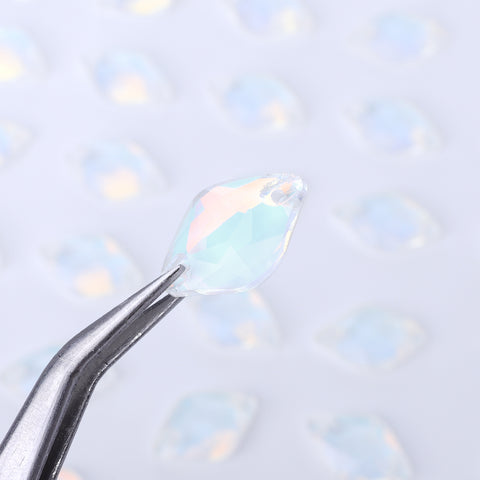 Crystal AM Lemon Shape High Quality Glass Sew-on Rhinestones