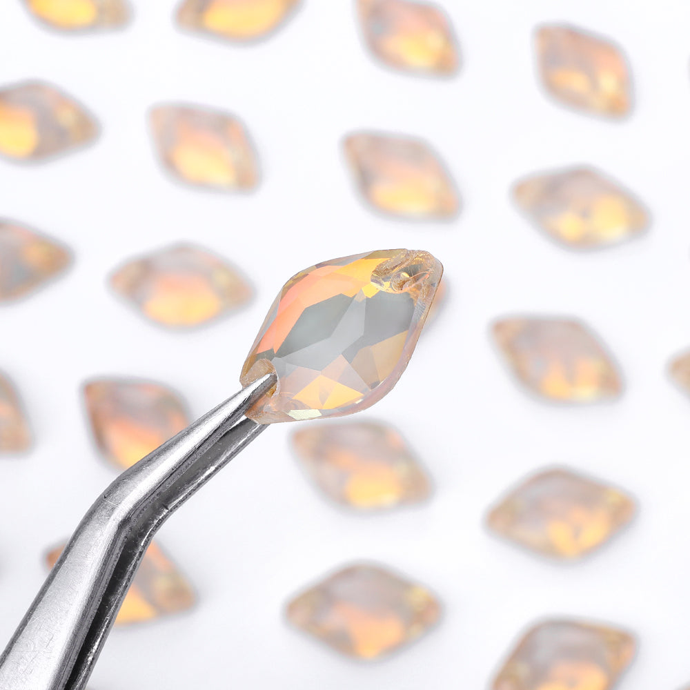 Silk AM Lemon Shape High Quality Glass Sew-on Rhinestones WholesaleRhinestone