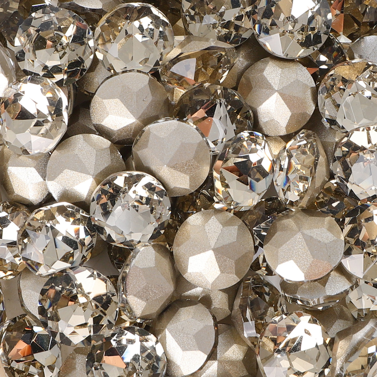 Light Coffee XIRIUS Chaton Shape Glass Pointed Back Fancy Rhinestones WholesaleRhinestone