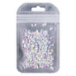 Trapezoid Shape Crystal AB Unfoiled Flat Back Fancy Rhinestones
