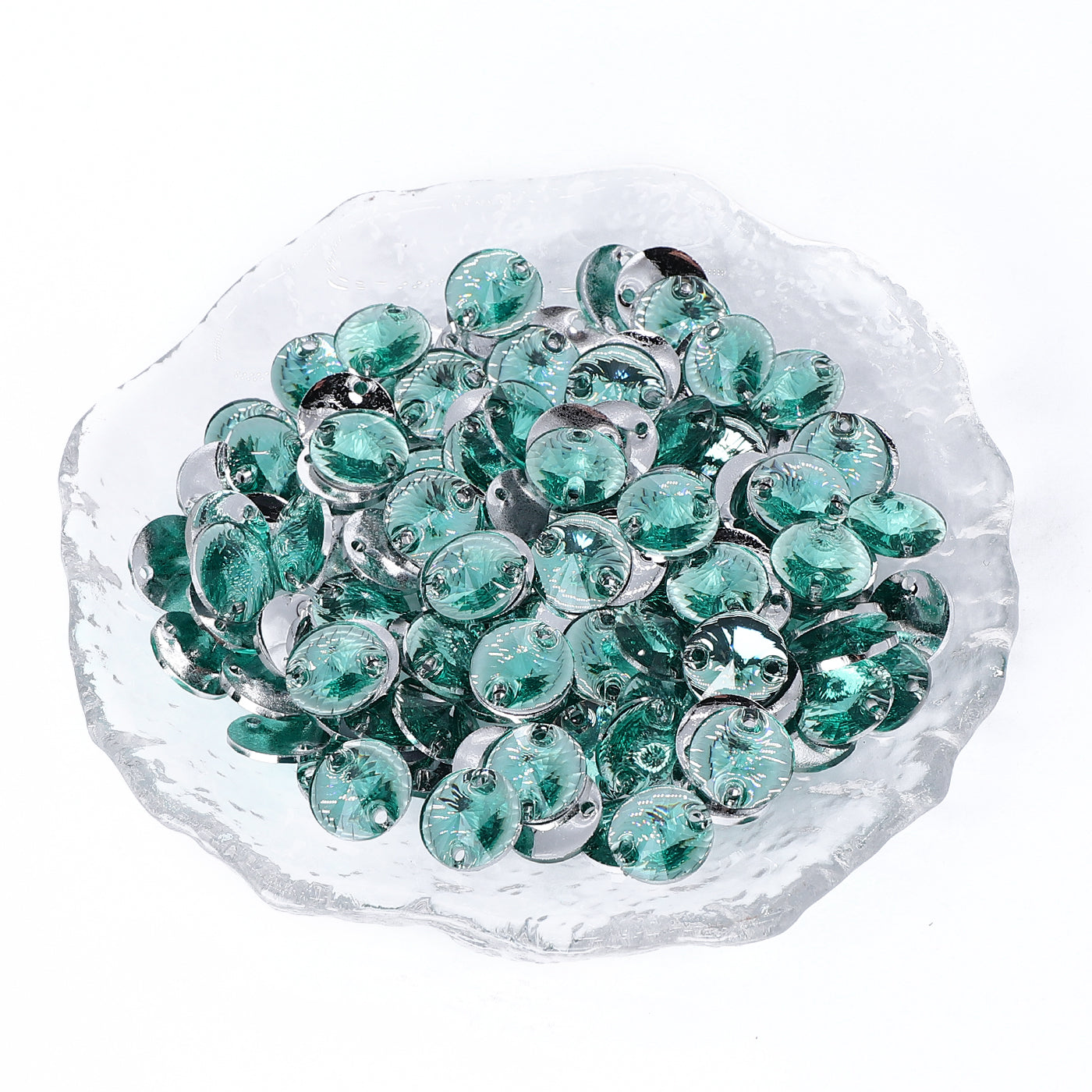 Rivoli Aquamarine Resin Sew-on Rhinestones For Dance Costume WholesaleRhinestone