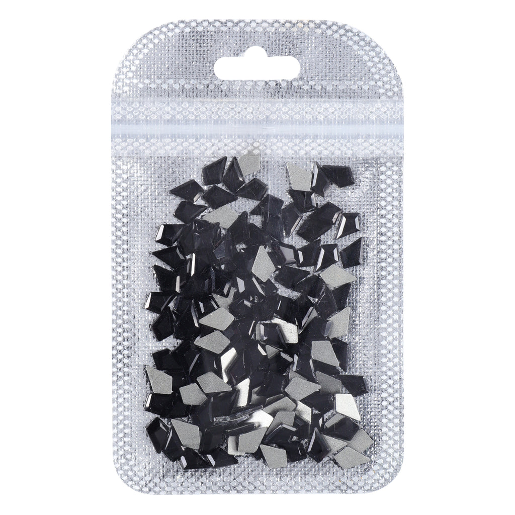 Arrow Shape Black Flat Back Fancy Rhinestones