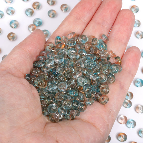 Various Colors Transparent Candy Series Lucky Buckle Shape Glass Seed Beads WholesaleRhinestone