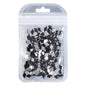 Rhombus Shape Black Flat Back Fancy Rhinestones