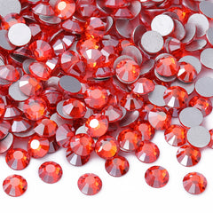 Stella arancione in vetro arancione sinestone shinestones posteriore
