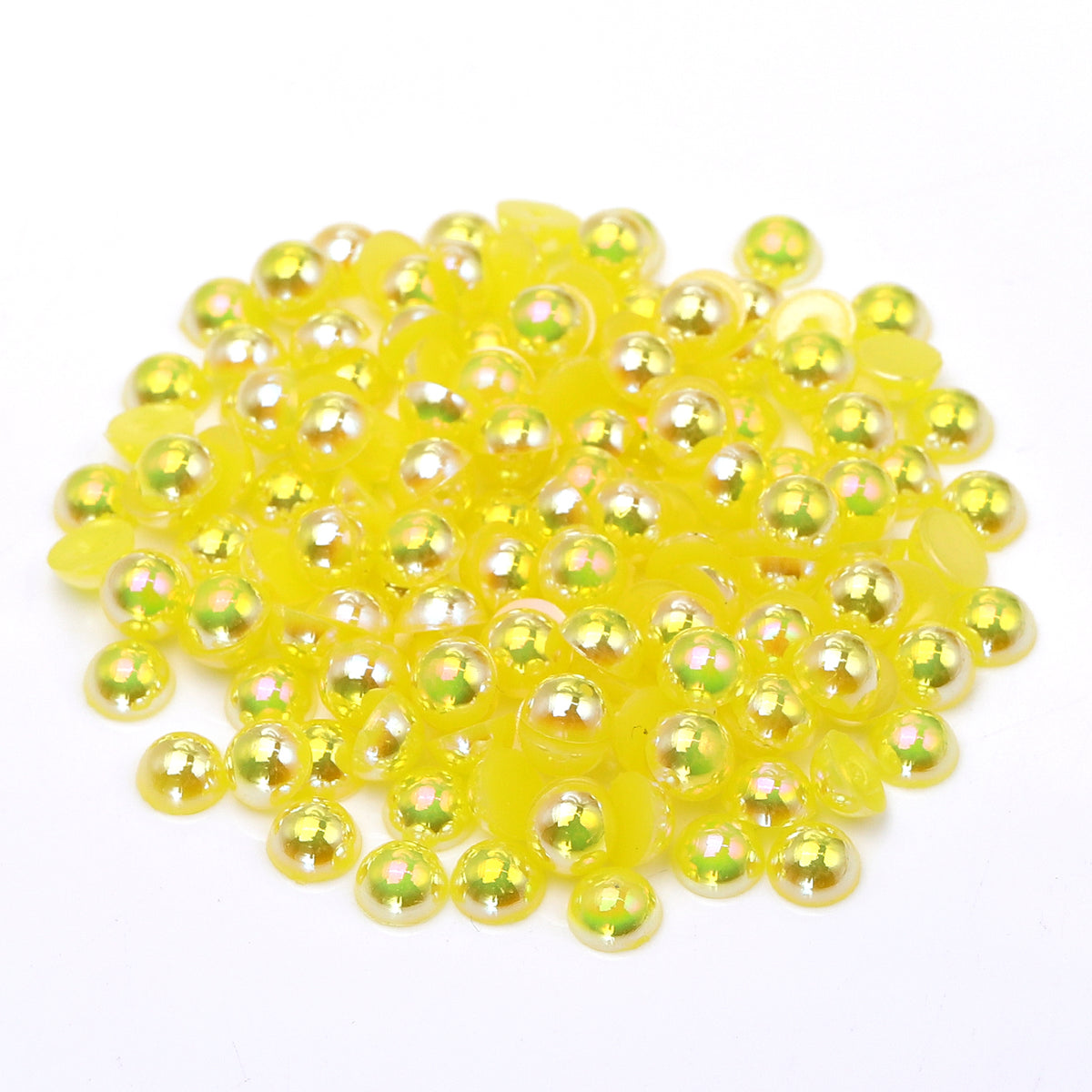 Citrine AB Resin Flat Back Pearls Multi Sizes WholesaleRhinestone