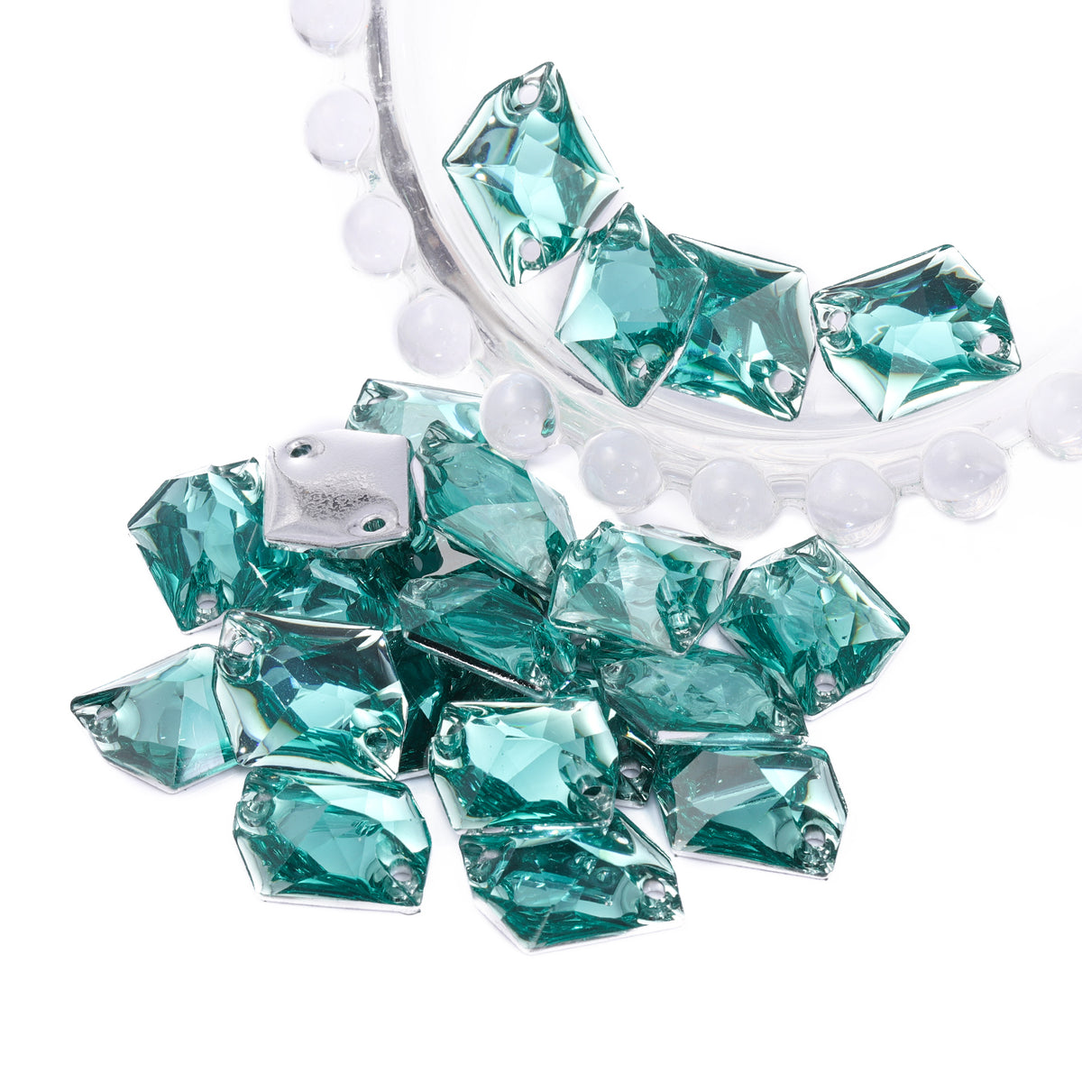 Cosmic Aquamarine Resin Sew-on Rhinestones For Dance Costume WholesaleRhinestone
