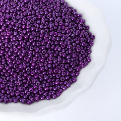 Glass galvaniserte frøperler 12/0 størrelse 1,8 mm GA-1056 farge