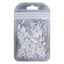 Wave Shape Crystal AB Unfoiled Flat Back Fancy Rhinestones