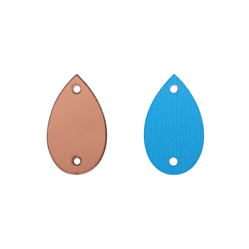 Drop Shape Multi Colors Acrylic Sew-on Mirror For Dance Costume WholesaleRhinestone