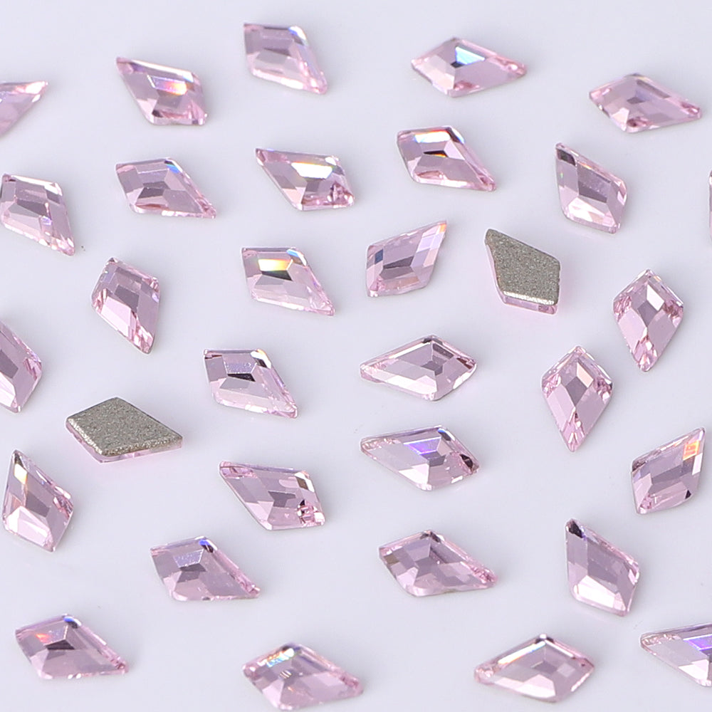 Arrow Shape Multi Colors Small Size Glass Beveled Flat Back Fancy Rhinestones For Nail Art WholesaleRhinestone