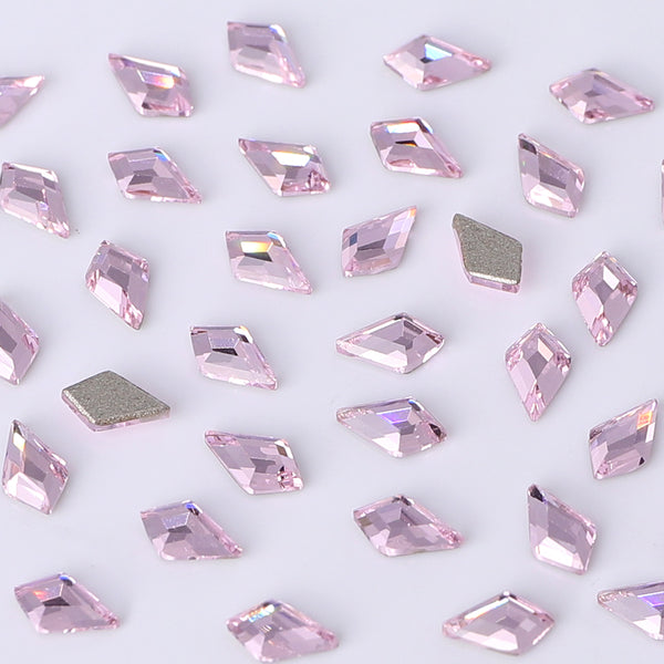 Arrow Shape Multi Colors Small Size Glass Beveled Flat Back Fancy Rhinestones For Nail Art WholesaleRhinestone