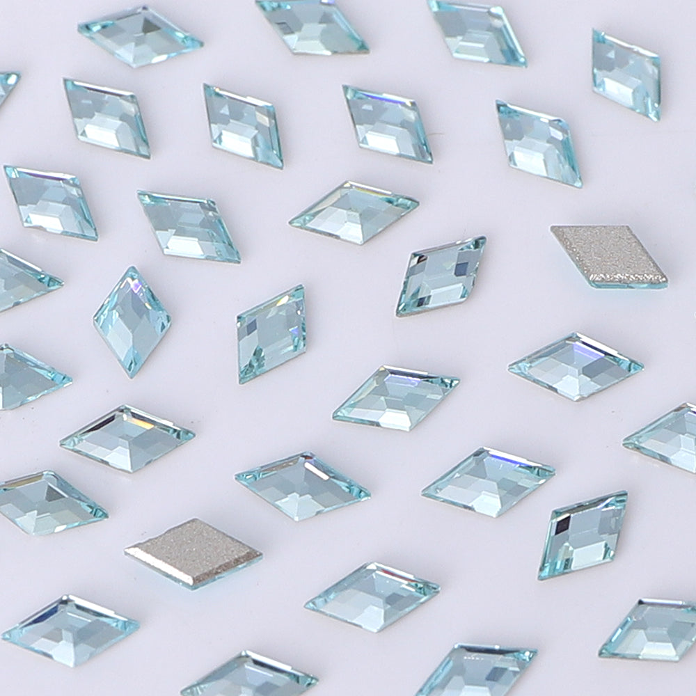 Rhombus Shape Multi Colors Small Size Glass Beveled Flat Back Fancy Rhinestones For Nail Art WholesaleRhinestone