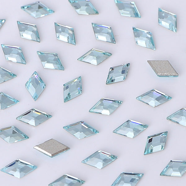 Rhombus Shape Multi Colors Small Size Glass Beveled Flat Back Fancy Rhinestones For Nail Art WholesaleRhinestone