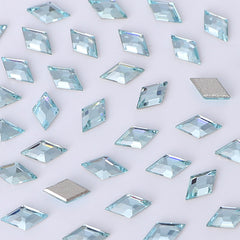 Rhombus Shape Multi Colors Small Size Glass Beveled Flat Back Fancy Rh ...