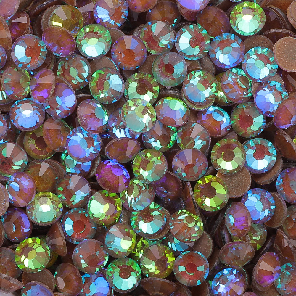 Mocha Shimmer Coffee Glass Flat Back Rhinestones WholesaleRhinestone Main image