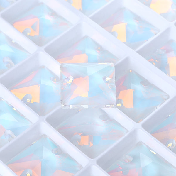 Crystal AM Square Shape High Quality Glass Sew-on Rhinestones WholesaleRhinestone