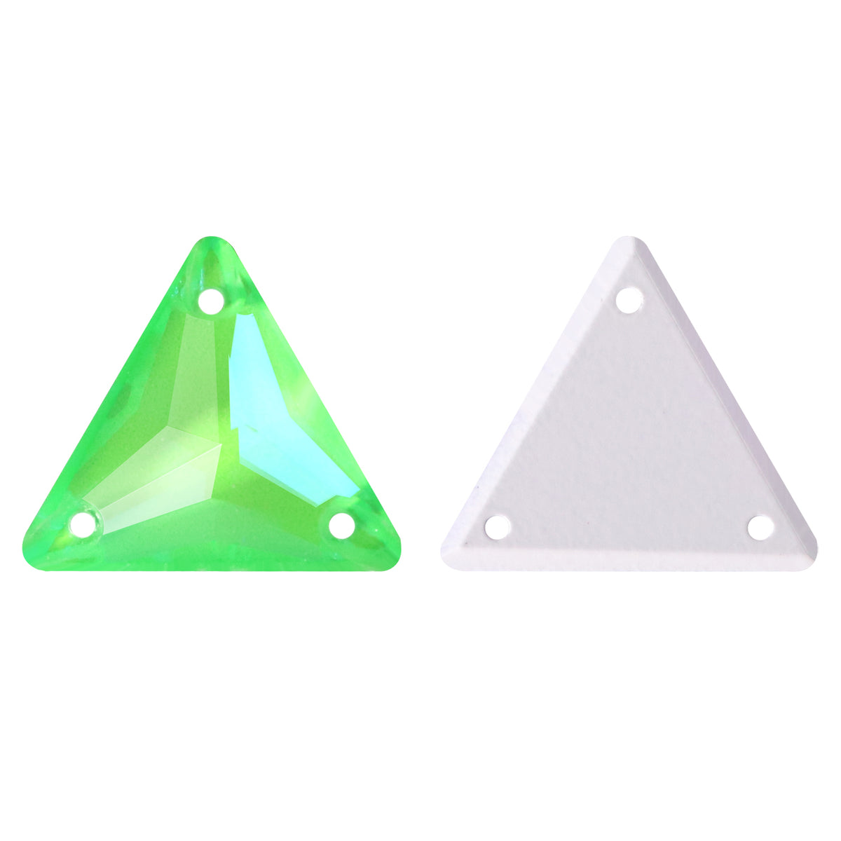 Electric Neon Peridot Triangle Shape High Quality Glass Sew-on Rhinestones WholesaleRhinestone Huvudsaklig produktbild