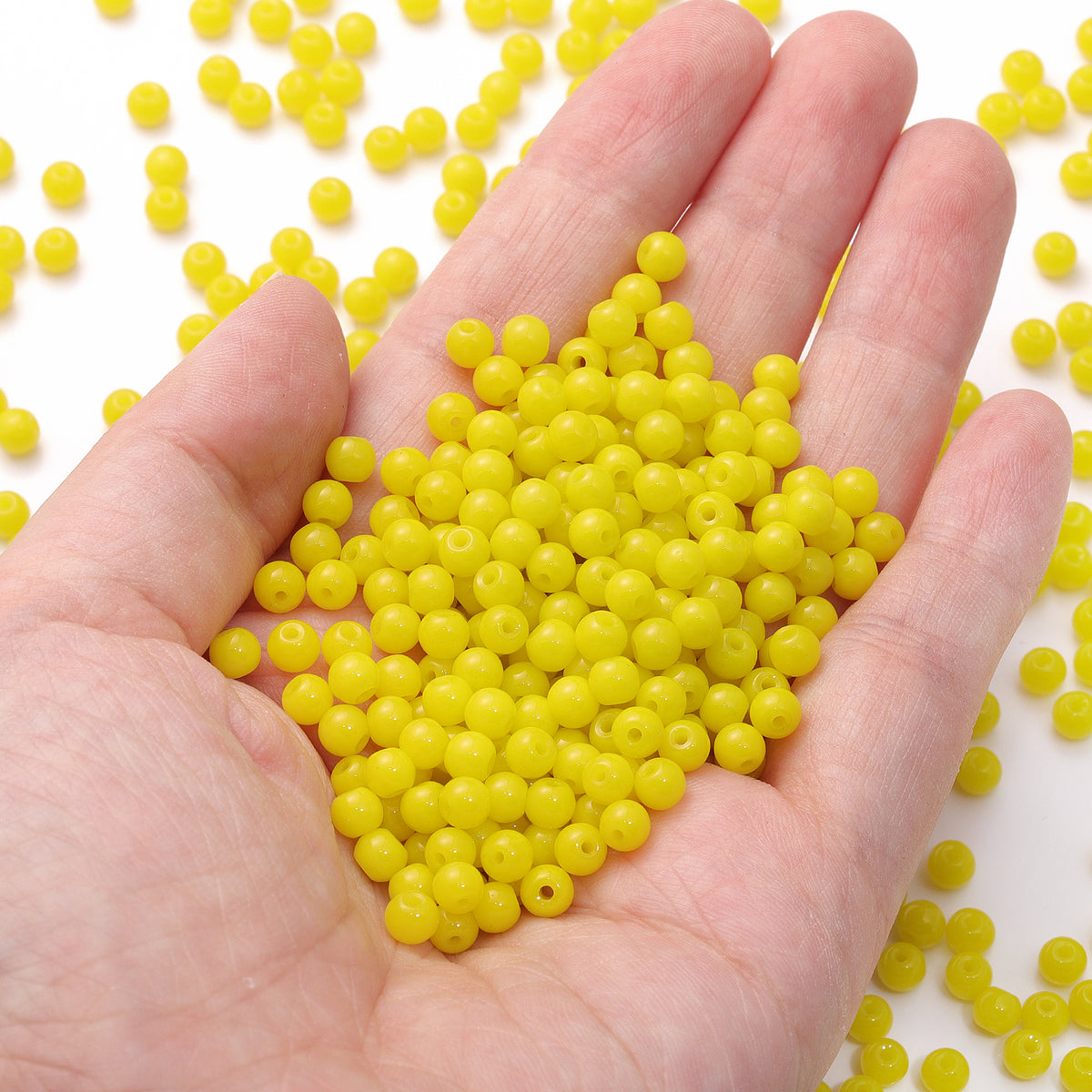 Various Colors 4.5 MM Round Shape Glass Seed Beads for Bracelets and Jewelry Making WholesaleRhinestone