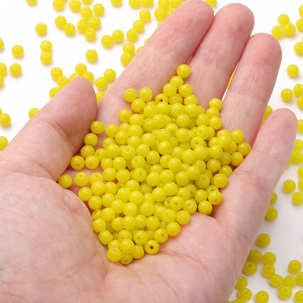 Various Colors 4.5 MM Round Shape Glass Seed Beads for Bracelets and Jewelry Making WholesaleRhinestone
