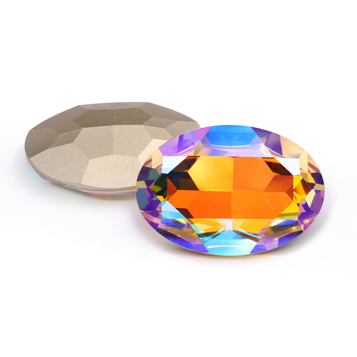 Paradise Shine Big Oval Shape High Quality Glass Pointed Back Fancy Rhinestones WholesaleRhinestone