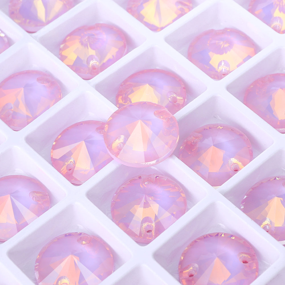 Rosaline AM Rivoli  Shape High Quality Glass Sew-on Rhinestones WholesaleRhinestone
