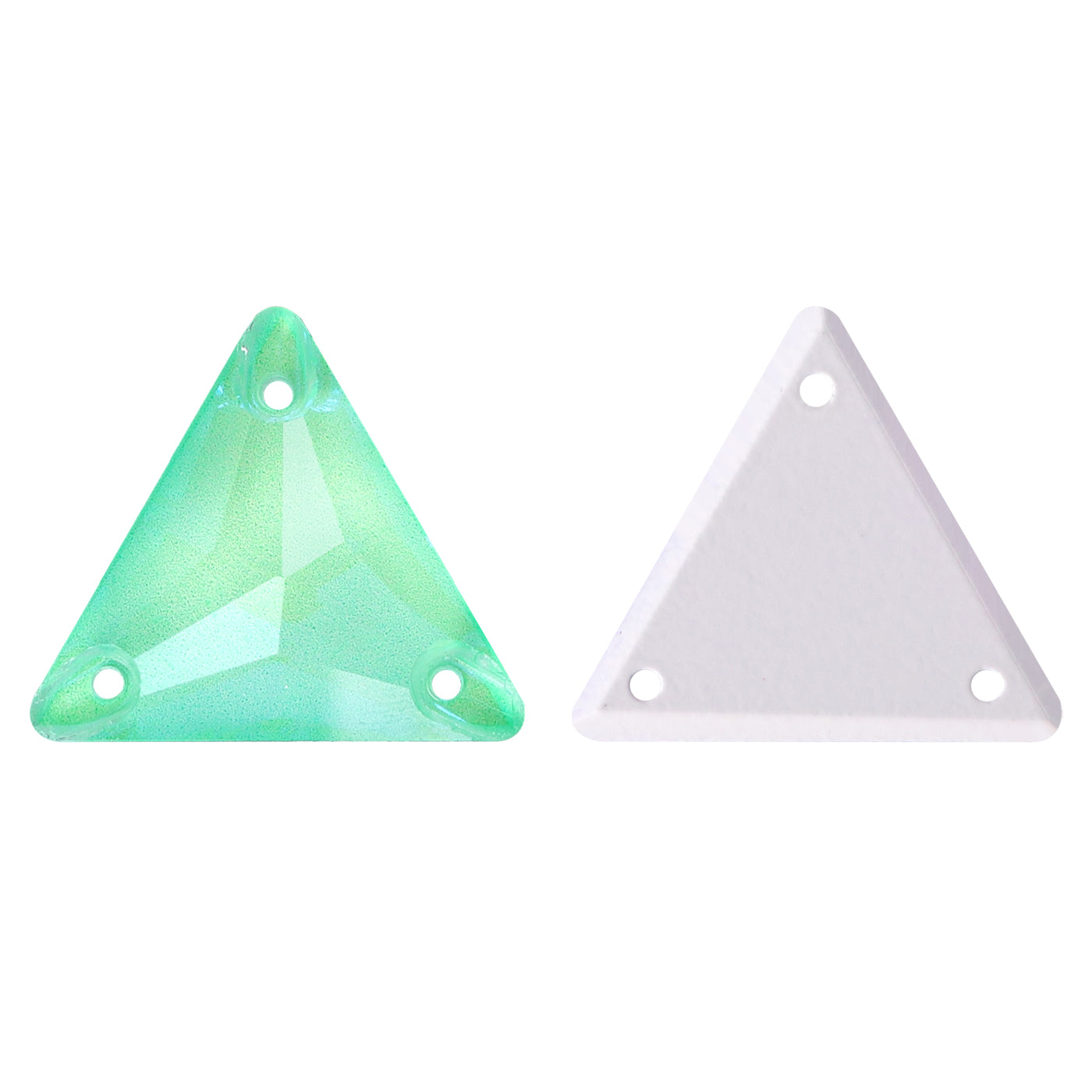 Electric Neon Greenwrap Triangle Shape High Quality Glass Sew-on Rhinestones Main image