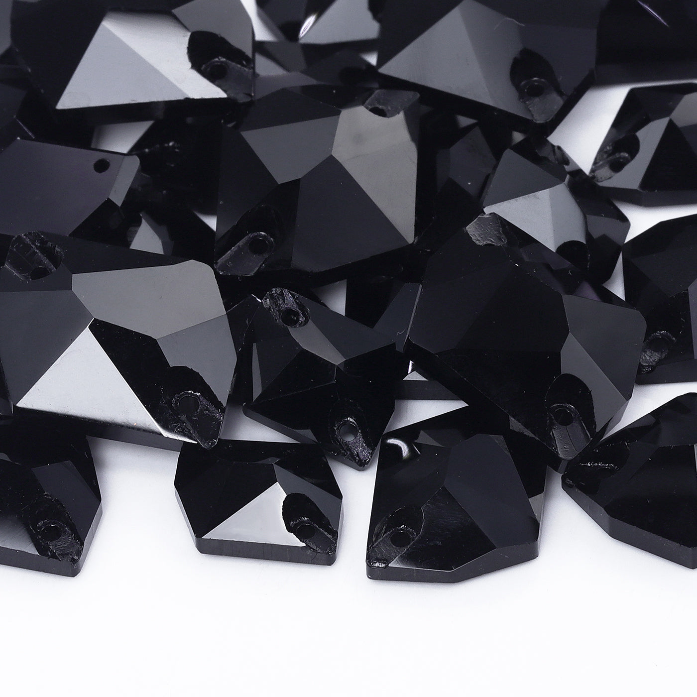 Mixed Sizes Jet Cosmic Shape High Quality Glass Sew-on Rhinestones WholesaleRhinestone
