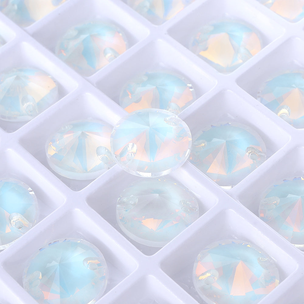 Crystal AM Rivoli  Shape High Quality Glass Sew-on Rhinestones WholesaleRhinestone