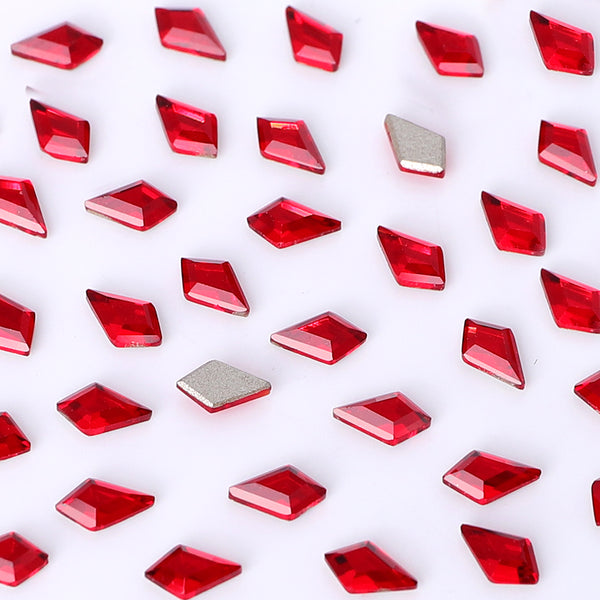 Arrow Shape Multi Colors Small Size Glass Beveled Flat Back Fancy Rhinestones For Nail Art WholesaleRhinestone
