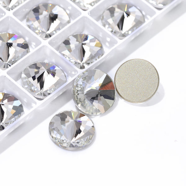 Crystal Rivoli Shape High Quality Glass Beveled Flat Back Rhinestones WholesaleRhinestone