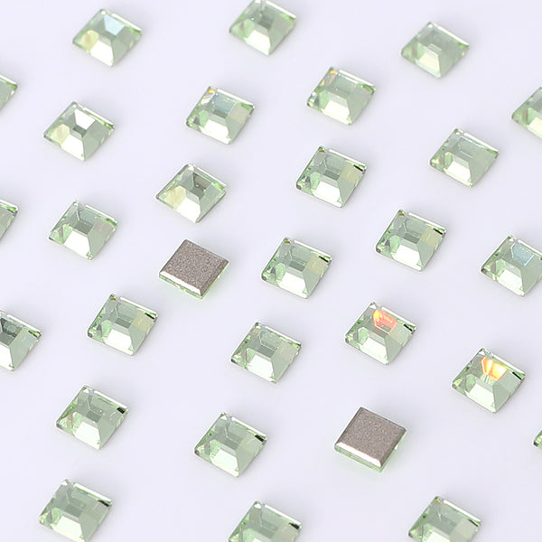 Square Shape Multi Colors Small Size Glass Beveled Flat Back Fancy Rhinestones For Nail Art WholesaleRhinestone