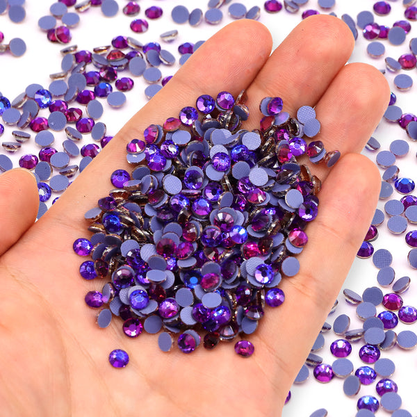 Purple Majesty Glass HotFix Rhinestones WholesaleRhinestone