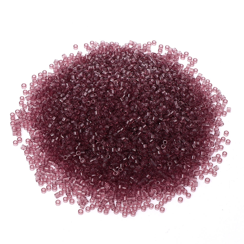 Transparent Light Purple Color Hight Quality Glass Cylinder Seed Beads 1.6 MM Size BS1024 WholesaleRhinestone