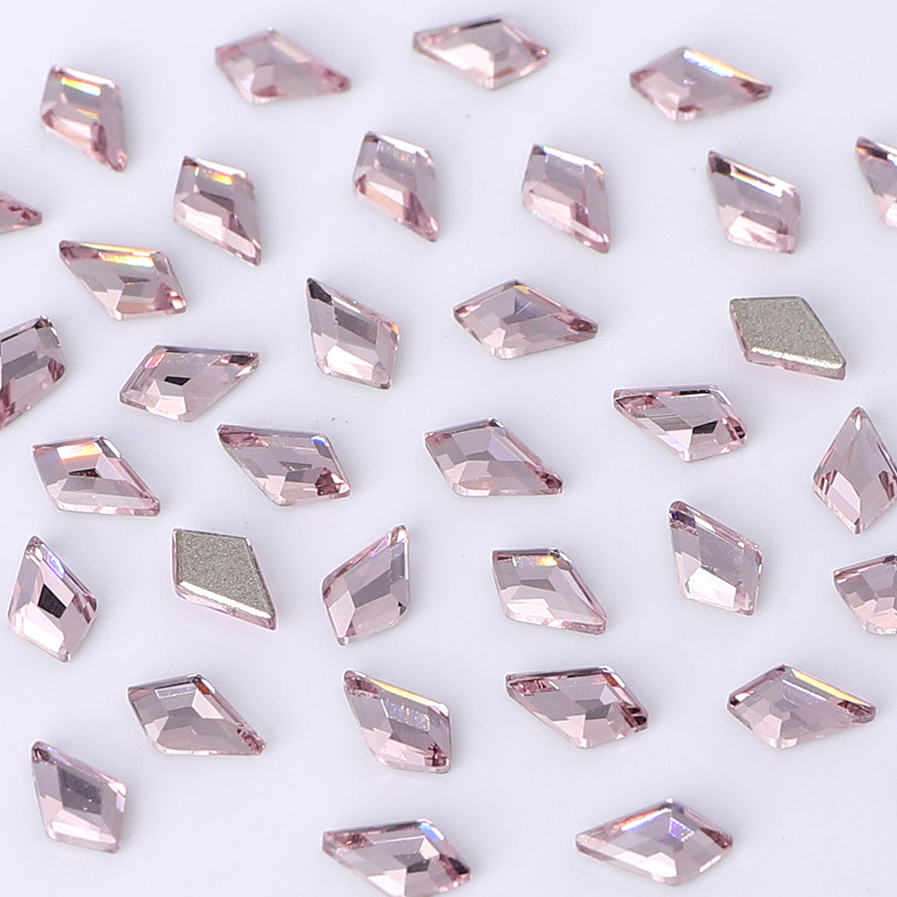 Arrow Shape Multi Colors Small Size Glass Beveled Flat Back Fancy Rhinestones For Nail Art WholesaleRhinestone