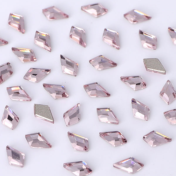 Arrow Shape Multi Colors Small Size Glass Beveled Flat Back Fancy Rhinestones For Nail Art WholesaleRhinestone