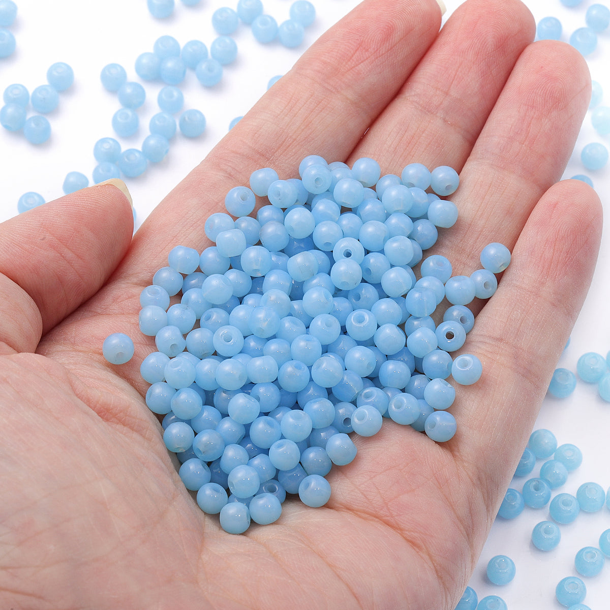 Various Colors 4.5 MM Round Shape Glass Seed Beads for Bracelets and Jewelry Making WholesaleRhinestone