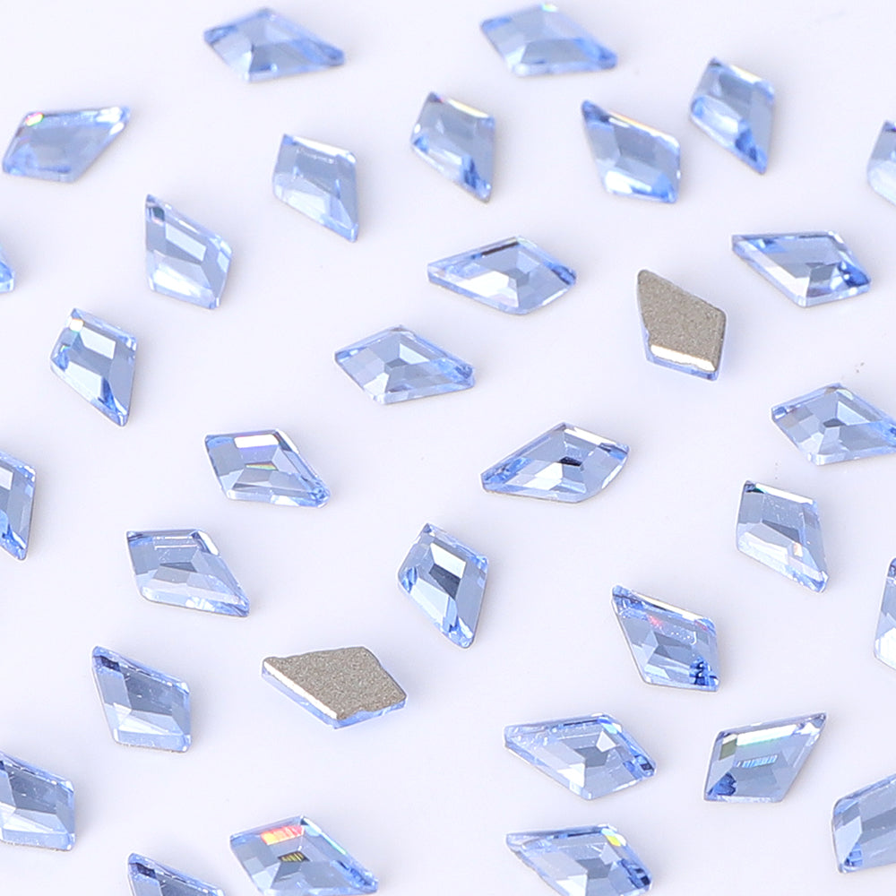 Arrow Shape Multi Colors Small Size Glass Beveled Flat Back Fancy Rhinestones For Nail Art WholesaleRhinestone