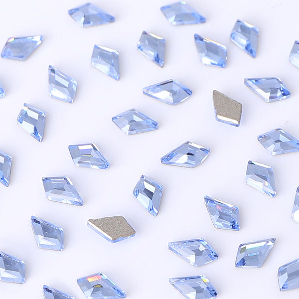 Arrow Shape Multi Colors Small Size Glass Beveled Flat Back Fancy Rhinestones For Nail Art WholesaleRhinestone